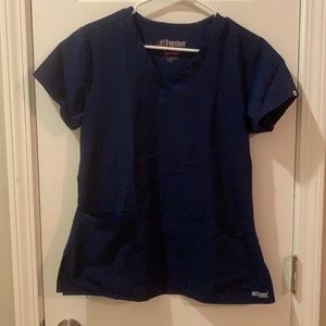 Grey’s Anatomy by Brack Navy Scrub Top